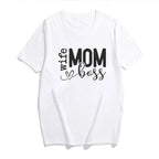 Mom Wife Boss Women's Funny T-shirt Mothers