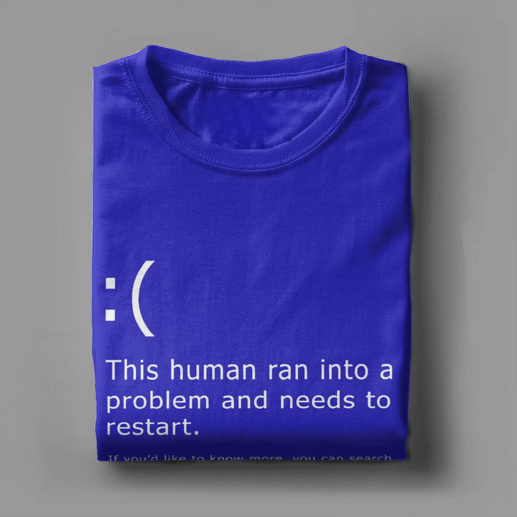 Funny Windows Error | Need Coffee T-shirt BSOD PC Nerd Geek Tee