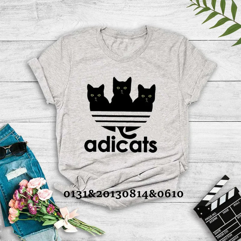 Cats T-shirt Funny Printed Tee