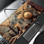 Large Vintage Steampunk Compass Mouse Pad