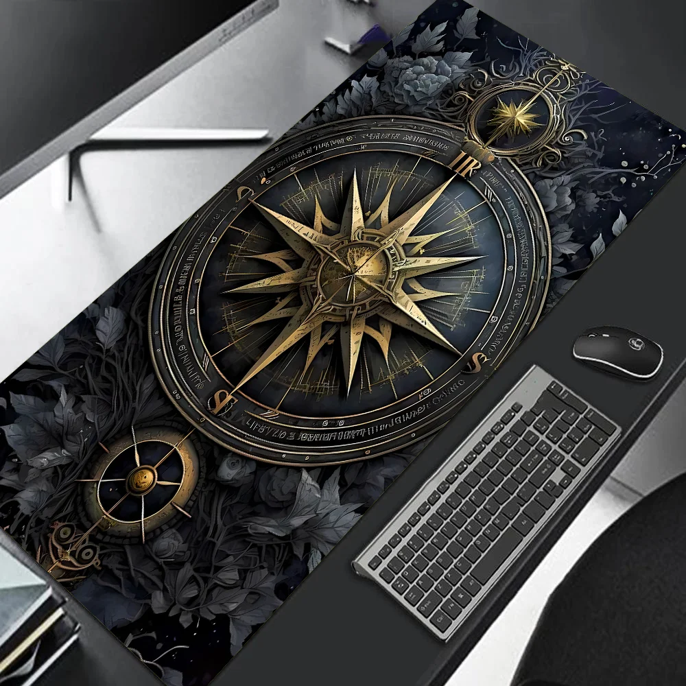 Large Vintage Steampunk Compass Mouse Pad