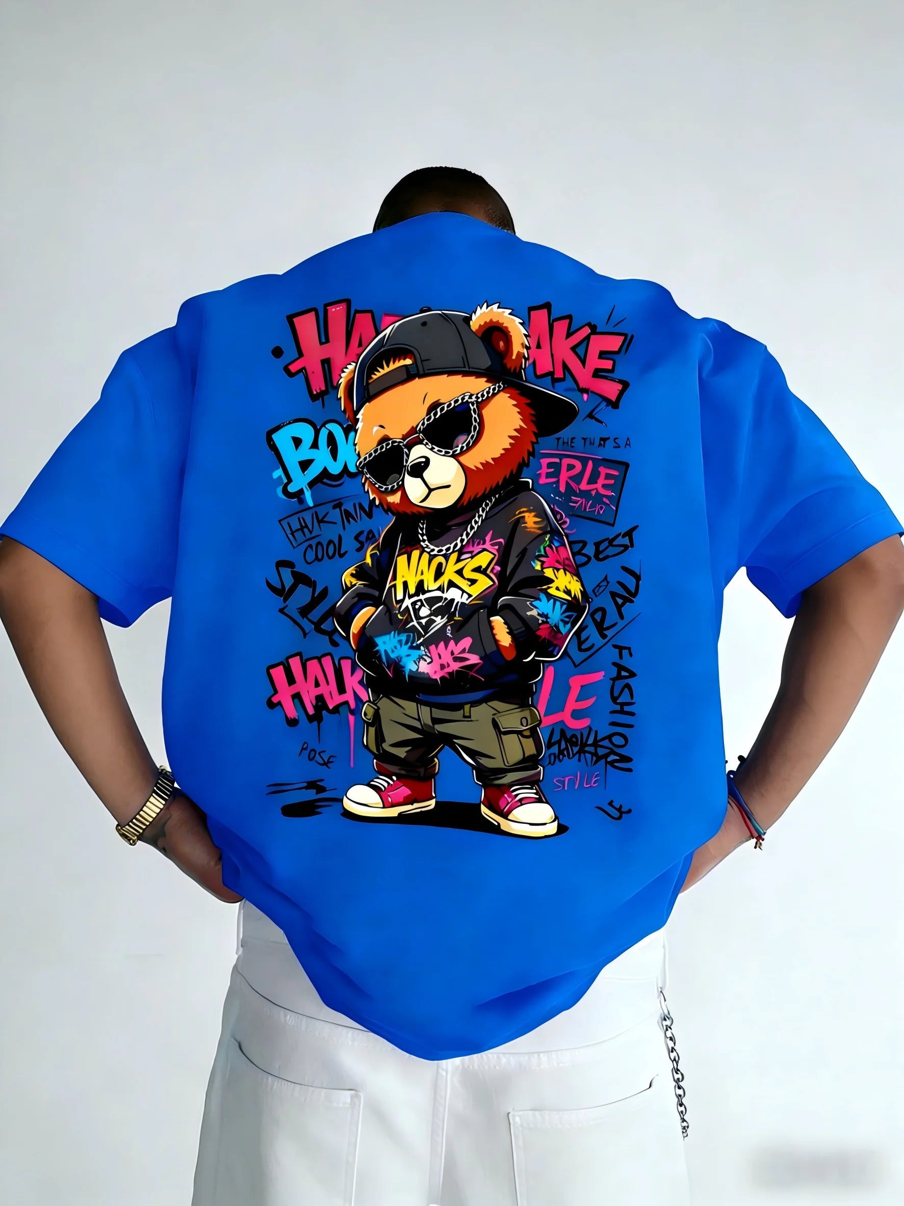 Gangsta Teddy Bear Graffiti T-Shirt