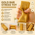 Gold Bar Squishy Squeeze Stress Relief Fidget Toy