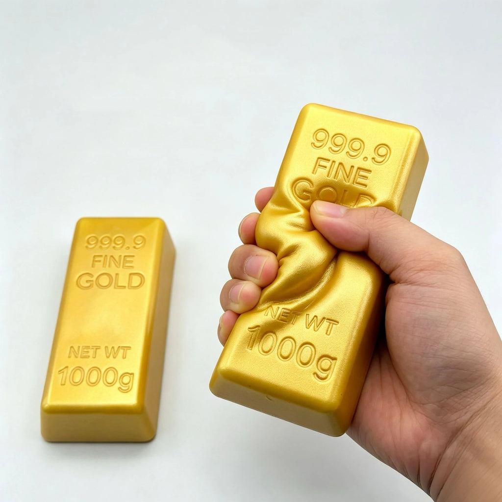 Gold Bar Squishy Squeeze Stress Relief Fidget Toy