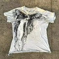 Gothic Style Y2K Punk Rock T-shirt Print Oversized Baggy Women's Top