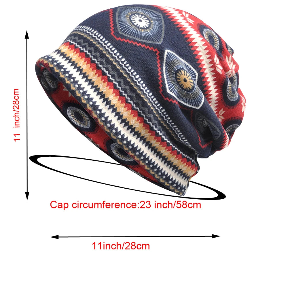 Graffiti Funky Hippie Beanie Lightweight Slouchy Hat