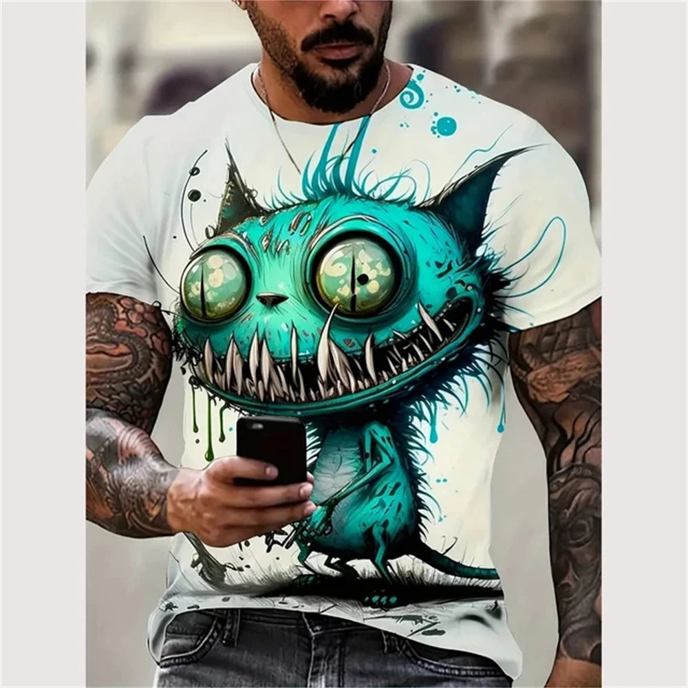 3D Printed Funny Graphic Urban Design T-shirt