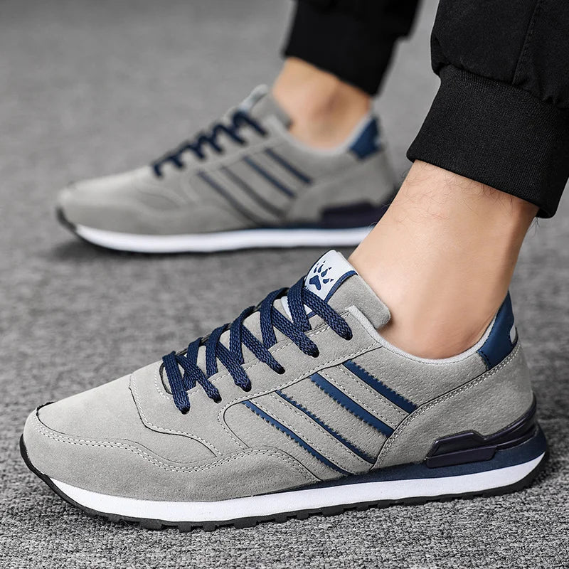 Men's Sneakers Two Stripe Athletic Runners