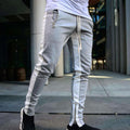 Tracksuit Sweatpants With Zip Pocket Splice Sports Stripe