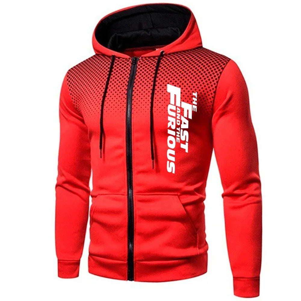 Gym Tracksuit 2pcs Set Fast Furious Hoodie Sweats Workout Outfit