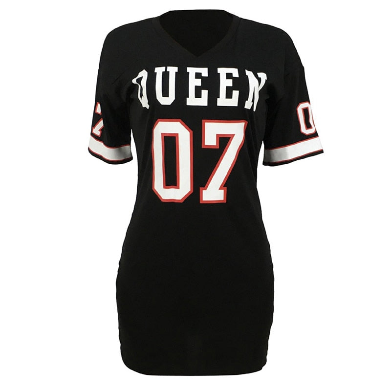 "Queen" Hip-Hop Baggy T-shirt Pullover Top