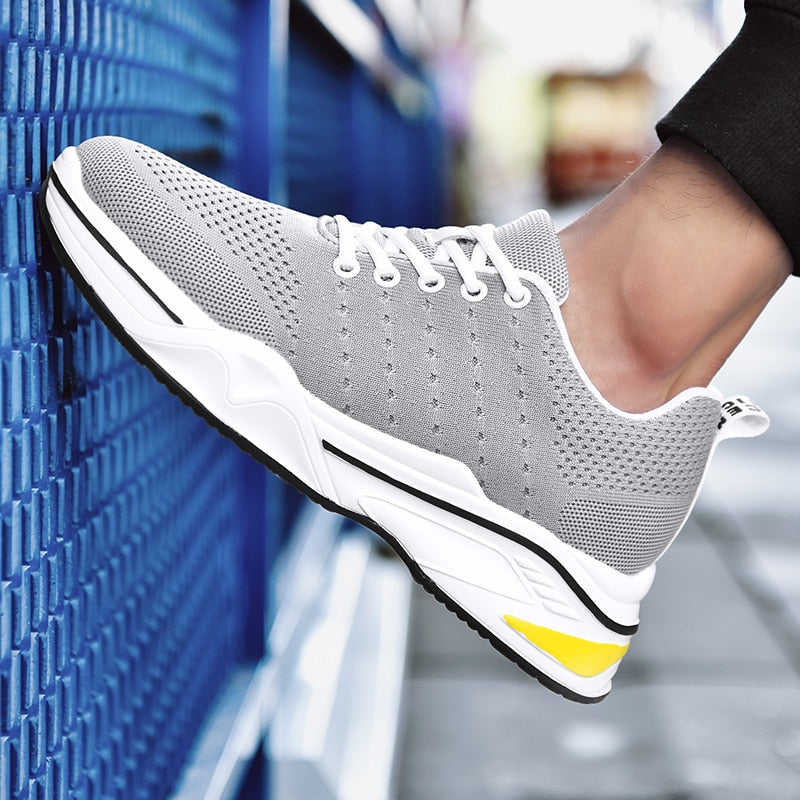 Elevator AirMesh Sneakers Sport Heightening Tall Shoes - Instantly Boost Height 8cm