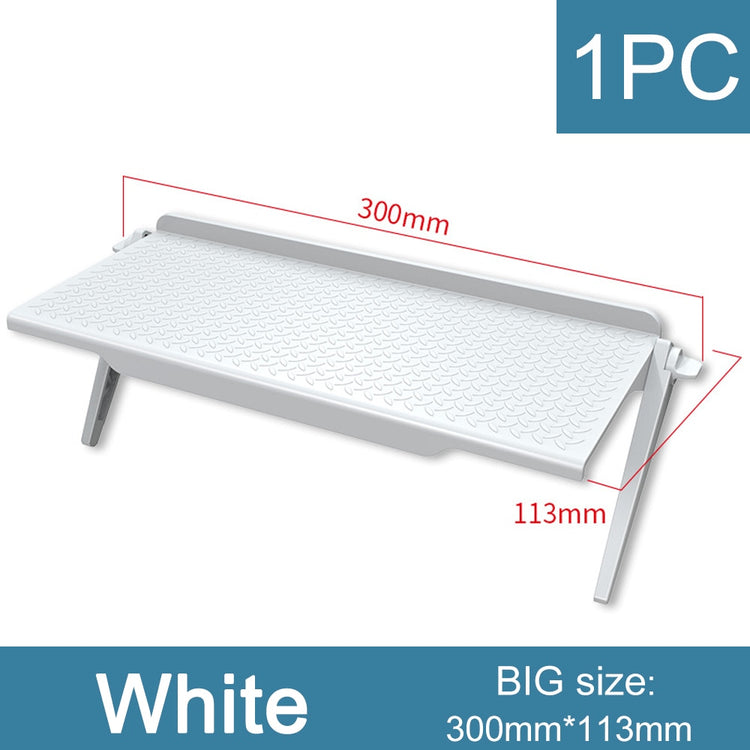 TV Screen Top Shelf Stand Organiser - For Monitors Store Remote Controls Routers Computer Mouse & Accessories