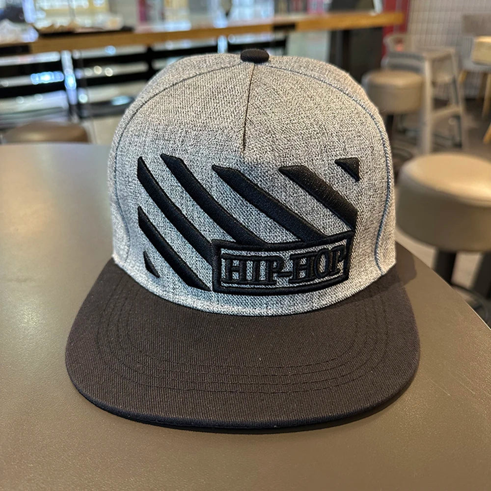 Hip Hop Embroidered Flat Brim Cap