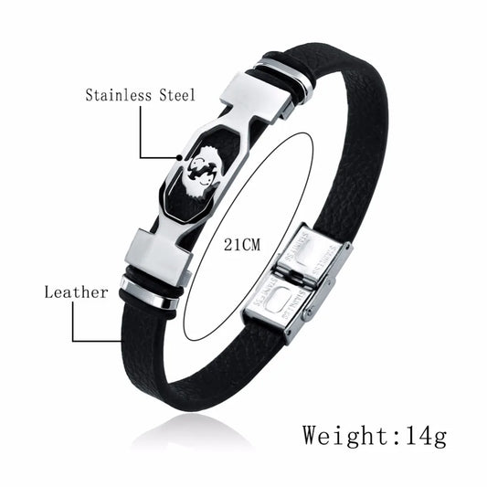 Zodiac Star Sign Stainless Steel Cuff Bracelet Astrology Jewelry