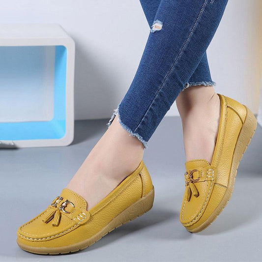 Slip-on Ballet-Style Flats Moccasins Boat Shoes Women's