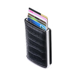 RFID Blocking ID Credit Card Holder Money Clip Anti-Theft Wallet
