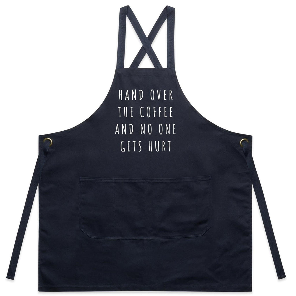 "Hand Over The Coffee" Designer Apron For Coffee Lovers