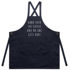 "Hand Over The Coffee" Designer Apron For Coffee Lovers