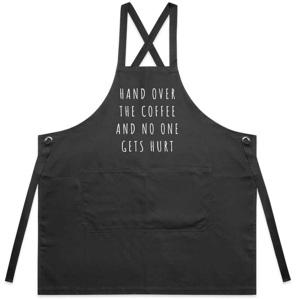"Hand Over The Coffee" Designer Apron For Coffee Lovers