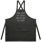 "Hand Over The Coffee" Designer Apron For Coffee Lovers