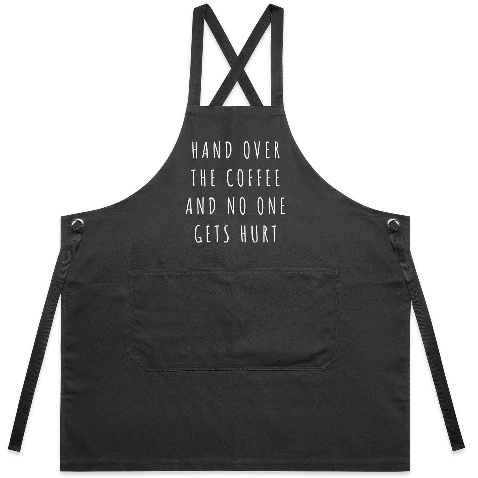 "Hand Over The Coffee" Designer Apron For Coffee Lovers