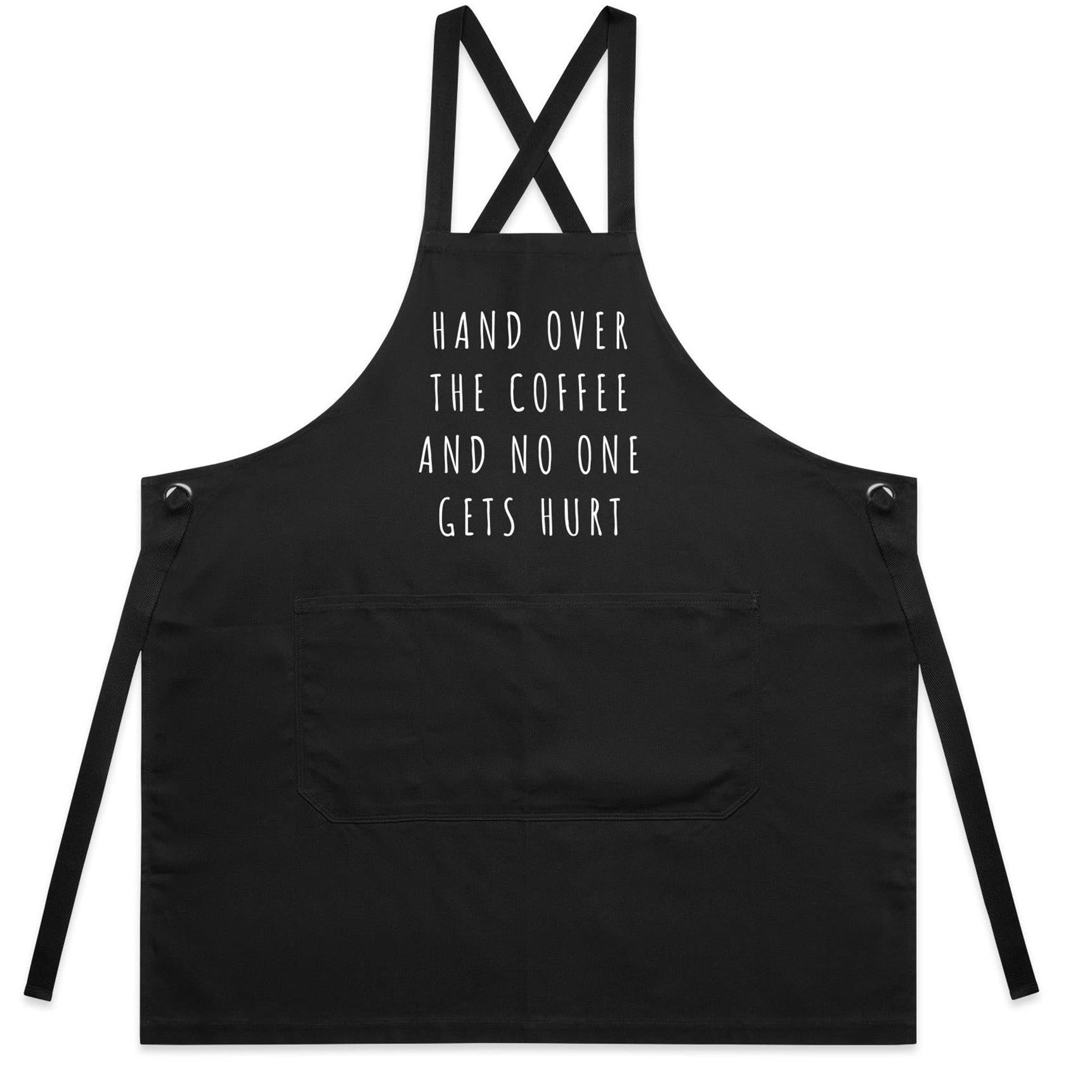 "Hand Over The Coffee" Designer Apron For Coffee Lovers