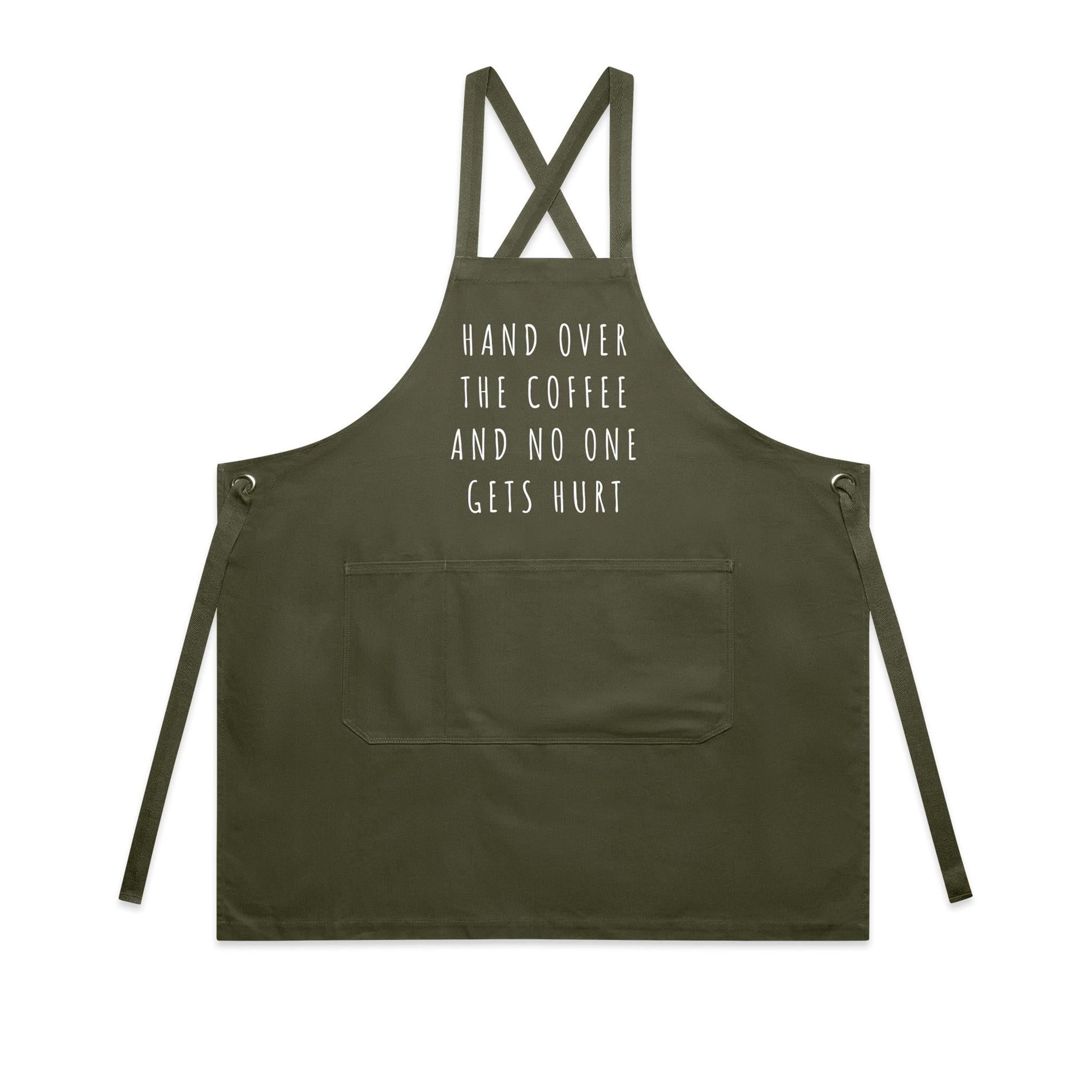 Hand Over The Coffee Apron For Home Cooks Baristas BBQ Chefs