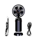 Personal Mini Cooling Fan and Desk Phone Stand Portable 5-Speed 1800mAh Rechargeable