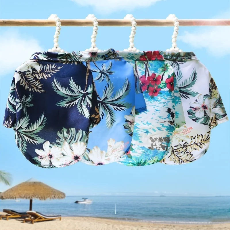 Hawaiian Pet Dog Shirt Puppy Tropical Outfit