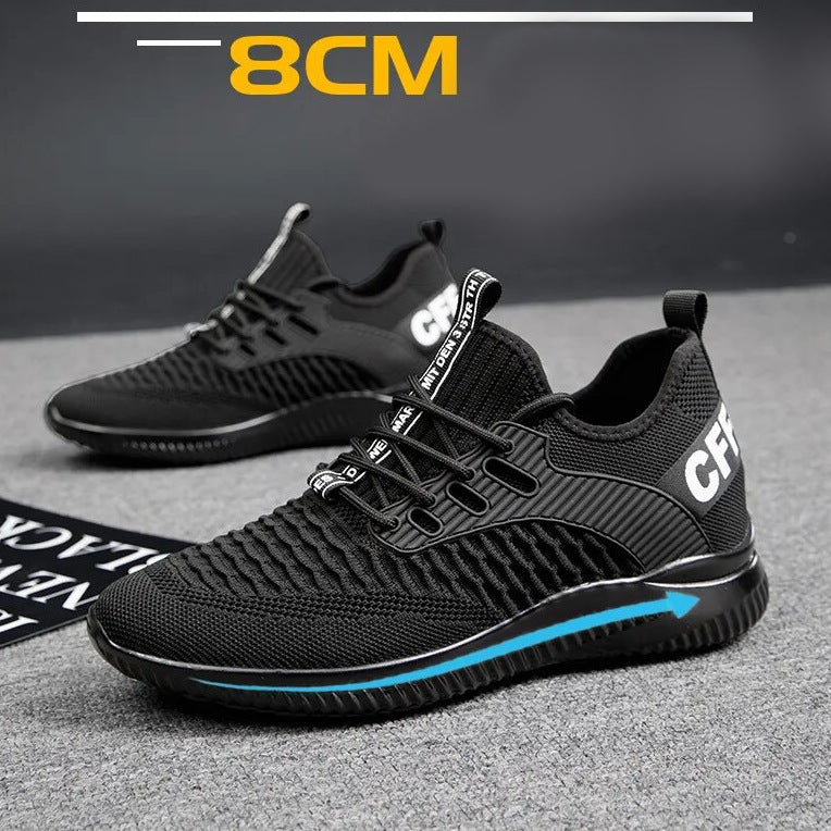 Height-Boosting AirMesh Sneakers Elevator Platform Shoes - Instantly Boost 8cm