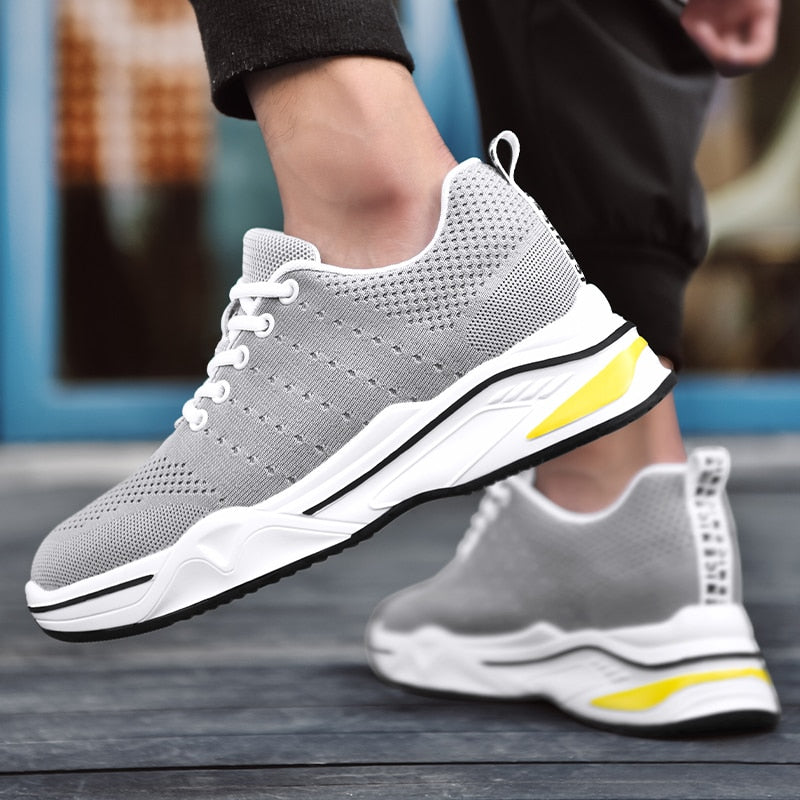 Elevator AirMesh Sneakers Sport Heightening Tall Shoes - Instantly Boost Height 8cm