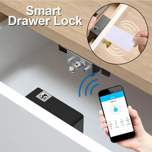 Secret Hidden DIY Lock for Wooden Drawer, Cupboard or Wardrobe - Phone App Control