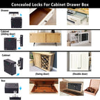 Hidden Secret Lock For Drawers Cupboards Wardrobes - App Control