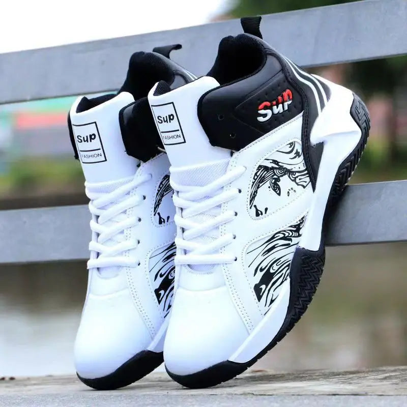 Men's High Top Basketball Street Flame Wave