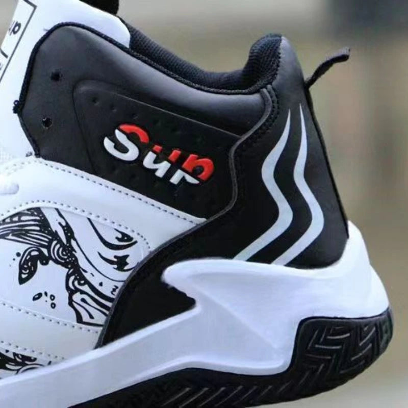 Men's High Top Basketball Street Flame Wave
