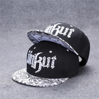 Hip Hop Embroidered Flat Brim Cap