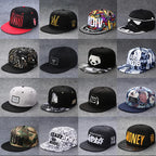 Hip Hop Embroidered Flat Brim Cap