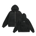 Hoodie Backpack Integrated Travel Compartment Full-Zip Uni Students Hoodie