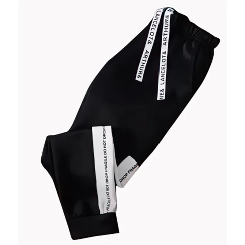 Hoodie Black-White Design Pullover and Track Sweatpants-Keep Melbourne Marvellous Official Store