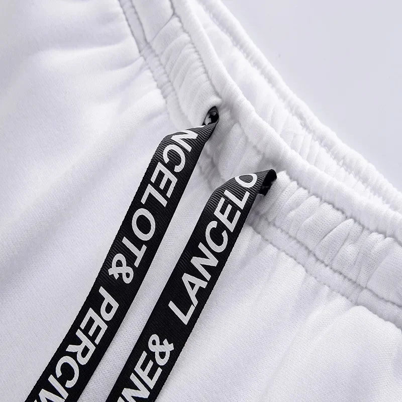 Hoodie Black-White Design Pullover and Track Sweatpants-Keep Melbourne Marvellous Official Store