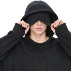 Hoodie with Built-In Eye Mask Travel Sleeping Hack