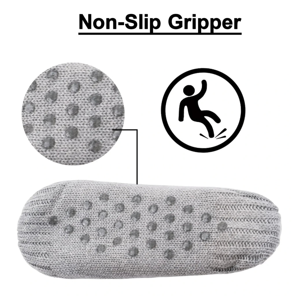 House Grip Socks Home Thermal Padded Pilates Slip Ons