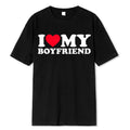 "I Love My Boyfriend" T-shirt Funny Bucks Hens Party Tops