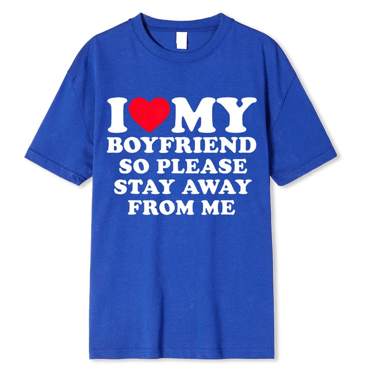 "I Love My Boyfriend" T-shirts Funny Bucks Hens Party Tops-Keep Melbourne Marvellous Official Store