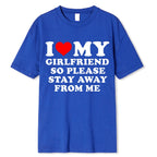 "I Love My Boyfriend" T-shirt Funny Bucks Hens Party Tops