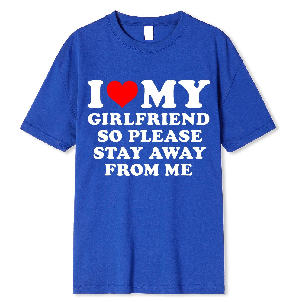 "I Love My Boyfriend" T-shirt Funny Bucks Hens Party Tops