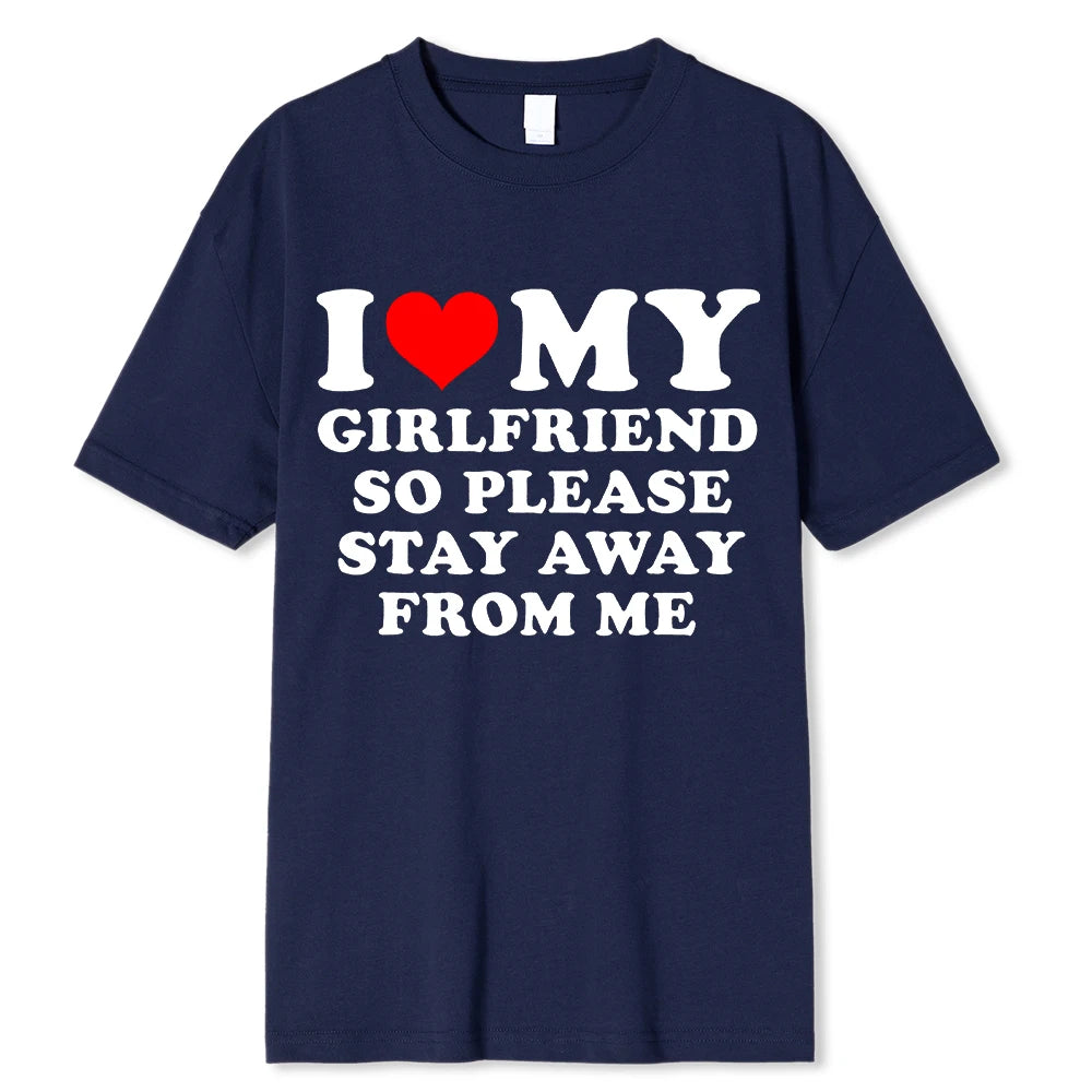 "I Love My Boyfriend" T-shirt Funny Bucks Hens Party Tops