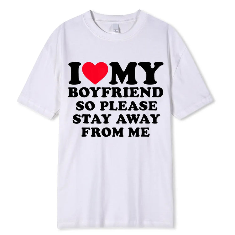 "I Love My Boyfriend" T-shirts Funny Bucks Hens Party Tops-Keep Melbourne Marvellous Official Store