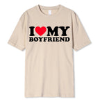 "I Love My Boyfriend" T-shirt Funny Bucks Hens Party Tops